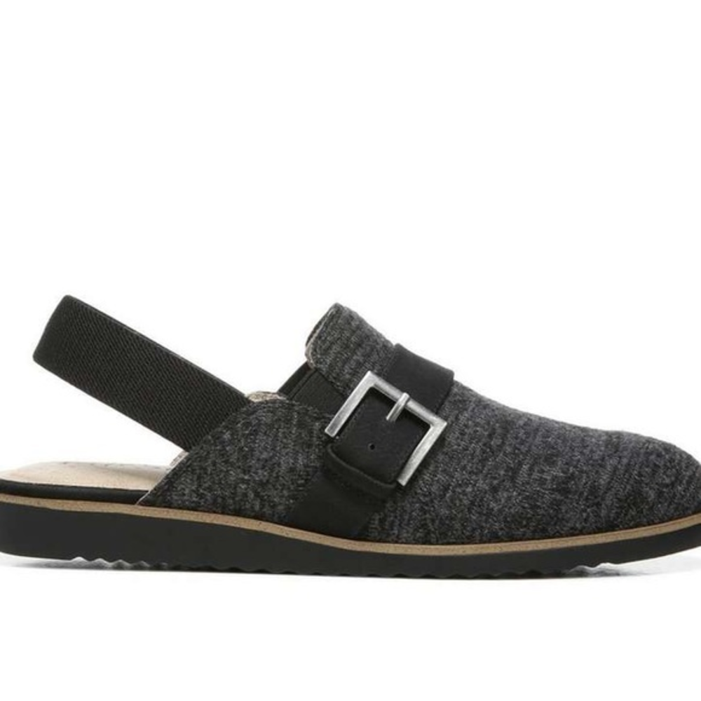 NEW LifeStride Zaida Women's Slip-on Clogs Comfort Size 8.5 W Black Gray